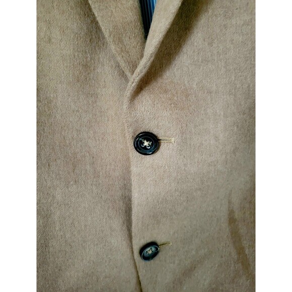 Vintage STAFFORD Mens Blazer Sportcoat Size 44 Reg Camel Hair Casual Wool Jacket - Picture 4 of 13